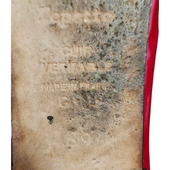 Repetto Cendrillon ballet Red Enamel Limited Edition Rare Popular Size 39 EU - Picture 11 of 14